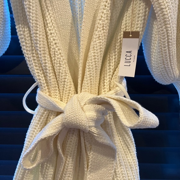 Vici Ivory Wrap Knit Mini Dress - Picture 10 of 11